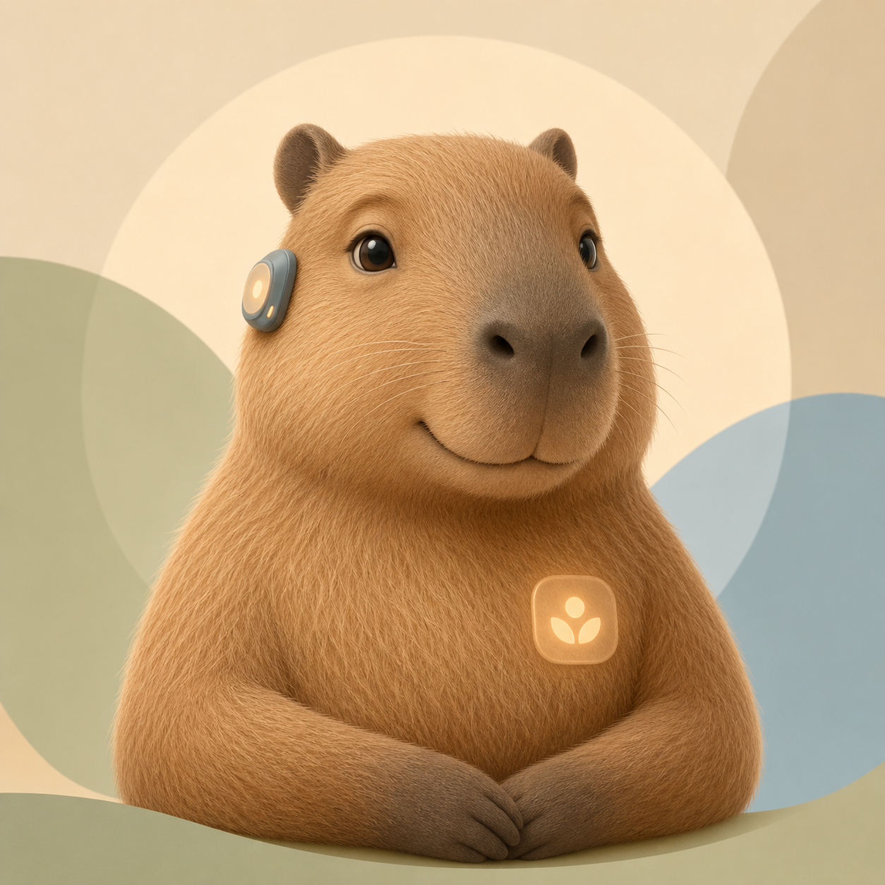Mori, a gentle capybara AI guide